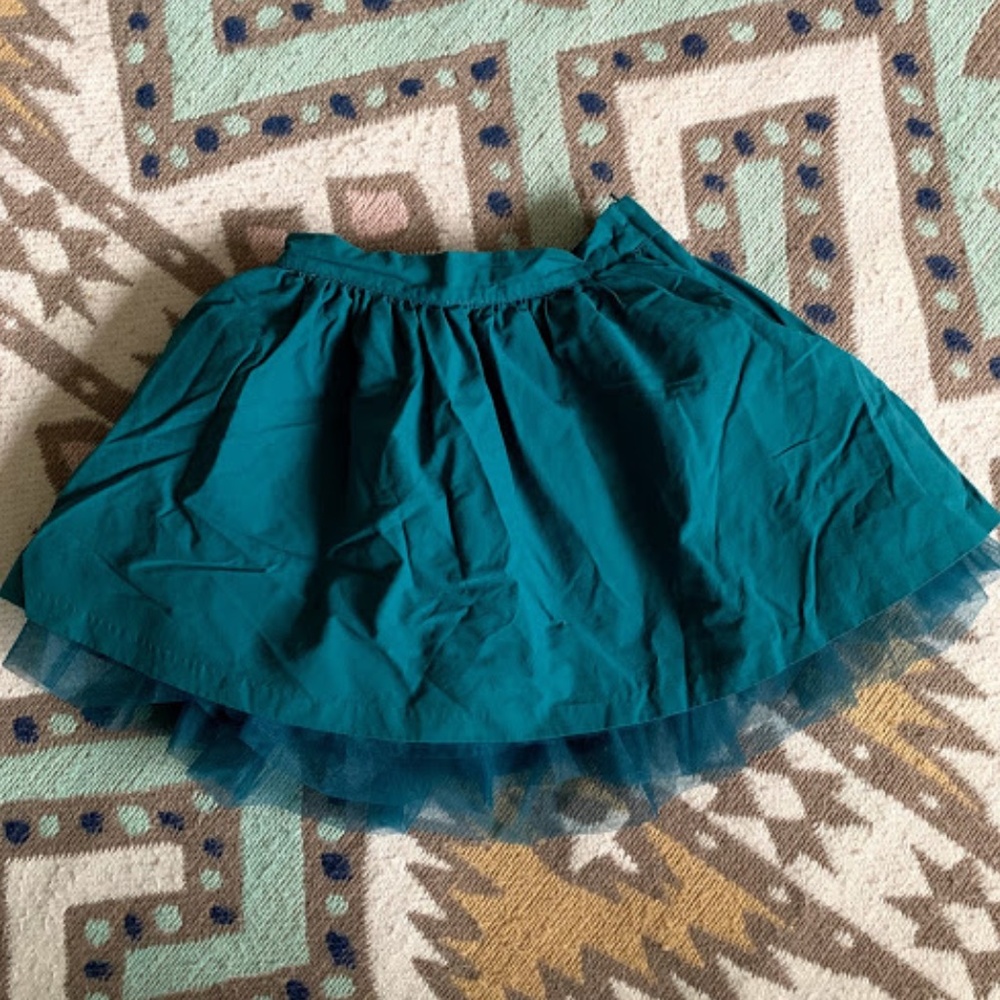 Janie and Jack Dark Teal Skirt Size 6